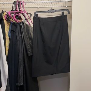 Theory black pencil skirt